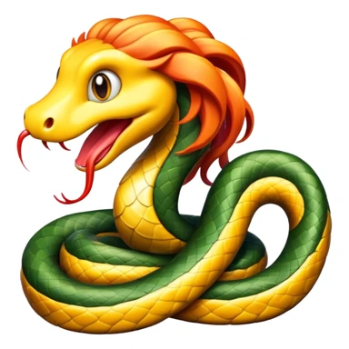 hippy-headed snake  sticker