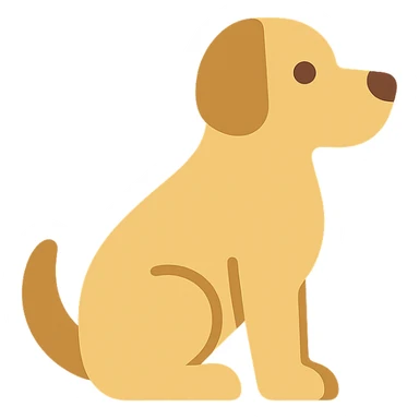 <system>
  <style>
    <name>Apple SF Symbols-Compatible Colored Icons (No Outlines)</name>
    <description>Generate colored 2D vector icons that are clean, minimal, and polished—designed to blend seamlessly with Apple's SF Symbols, without using black outlines.</description>
    <rules>
      <color>
        <palette>Soft, modern system-like colors (e.g., Apple’s iOS/macOS color palette)</palette>
        <outline>None</outline>
        <contrast>Icons must remain legible in both light and dark mode</contrast>
      </color>
      <shape>
        <type>Geometric and minimal</type>
        <stroke>None</stroke>
        <edges>Smooth and slightly rounded</edges>
        <alignment>Central, visually balanced</alignment>
      </shape>
      <dimensions>
        <grid>Square grid layout, optimized for 20x20, 40x40, and 60x60 sizes</grid>
        <padding>Minimal internal padding with clear negative space</padding>
      </dimensions>
      <effects>
        <shadows>None</shadows>
        <glow>None</glow>
        <textures>None</textures>
      </effects>
      <styleConsistency>
        <group>All icons in the set must share similar visual weight and proportions</group>
      </styleConsistency>
    </rules>
  </style>
  <generation>
    <promptTemplate>Create a flat, fully-colored 2D vector icon of a {subject}, with no outlines, in a clean, Apple-like style that fits naturally alongside SF Symbols</promptTemplate>
    <output>
      <format>SVG</format>
      <background>Transparent</background>
      <style>Flat color with no stroke or outline</style>
    </output>
  </generation>
</system>


{subject} = dog sticker