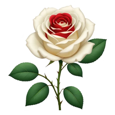 White rose emoji sticker