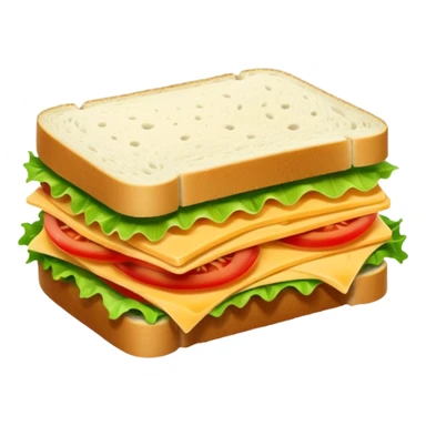 half cut sliced sandwich  sticker