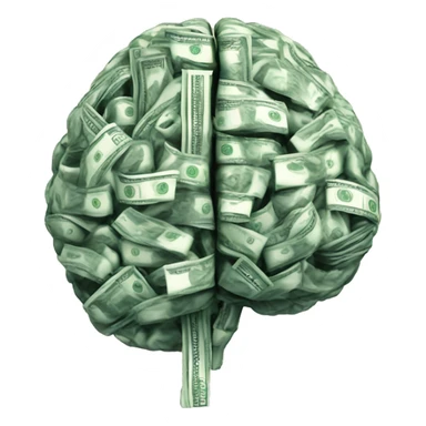 brain made from money sticker