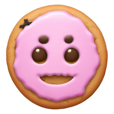 Light pink Halloween one cookies  sticker