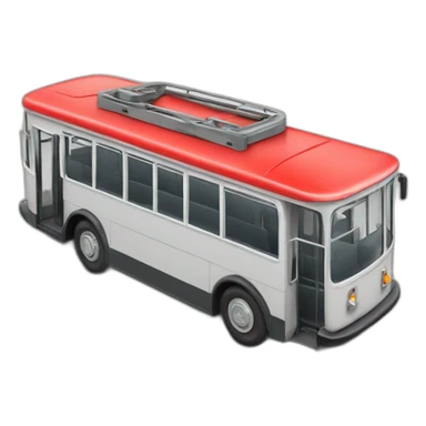 Trolleybus red sticker