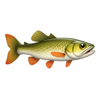 Pike Fish sticker