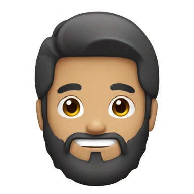 Brown Asian with black hair and beard. Pokemon trainer sticker