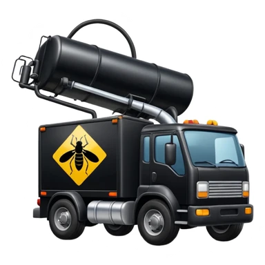 insecticider truck black sticker