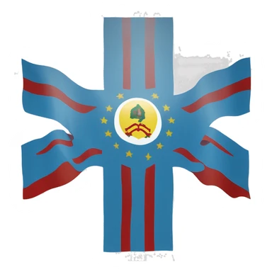 flag of the republic of sakha sticker