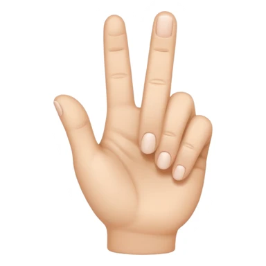 Solid White color Shh finger and hand emoji sticker