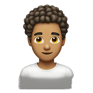 Lightskin man with twist in hair sticker