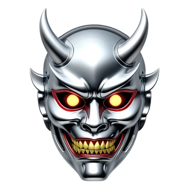 sorayama demon mask sticker