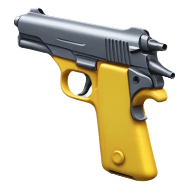 a water gun with an m1911 frame  sticker