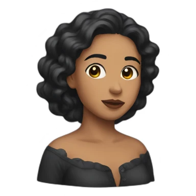 Black Rosalía with vph sticker