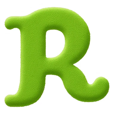 The word “matcha” that looks like a bubble letter  sticker