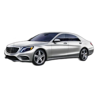 a mercedes s class with heart road sticker