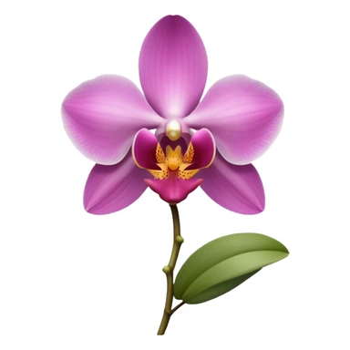 Orchid flower emoji sticker