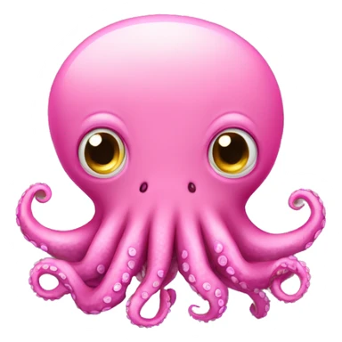 Pink octopus sticker