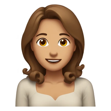 woman with brown short hair hugging a woman with brown long hair with hearts surrounding them sticker