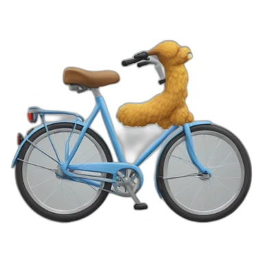 Un écureuil qui fait du vélo sticker