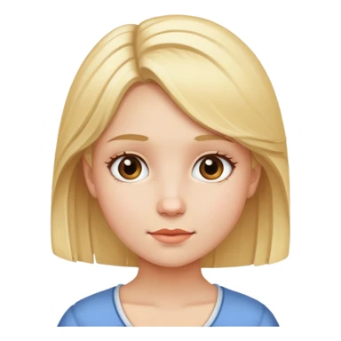Girl named Ester with blonde hair sticker