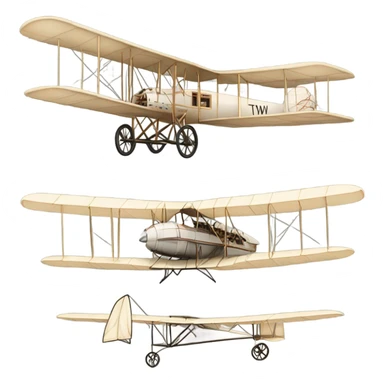 Wright brothers Airplane that says TWM sticker