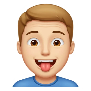 make him drool a lot sticker