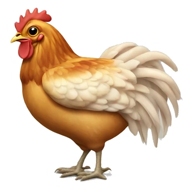 chicken with tuna head sticker