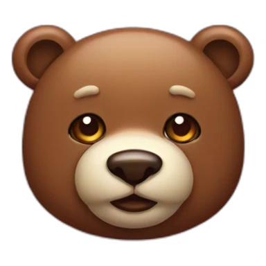 oso con una cereza sticker