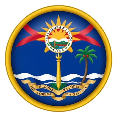 No the Florida flag  sticker