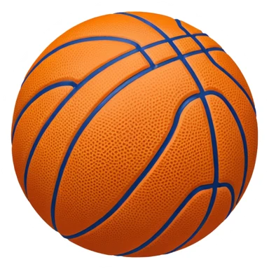 blue basketball ball sticker