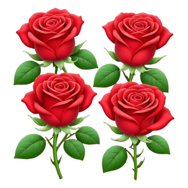 Emojis rose sticker