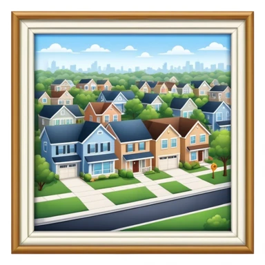 Suburban neighborhood sticker