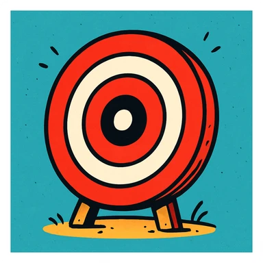 bullseye target sticker