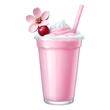 Pastel pink Cherry Blossom Sakura Slushie  sticker