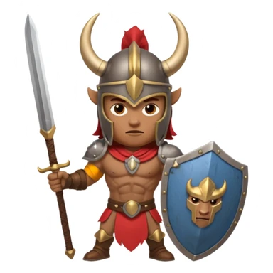 Ridgewater warrior mascot sticker