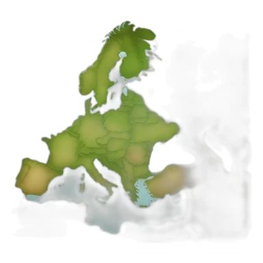 carte de l'europe sans la Turquie sticker