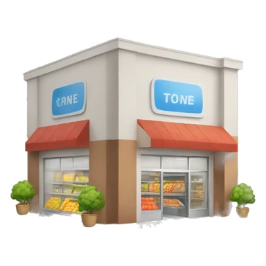 supermarket exterior structure sticker