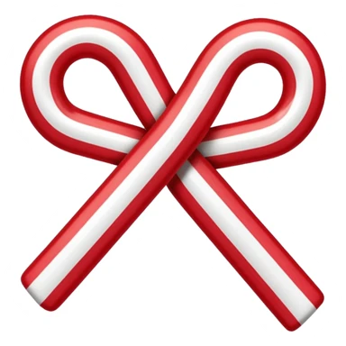 candy cane bow  sticker