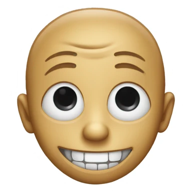 Creepy smiling emoji  sticker
