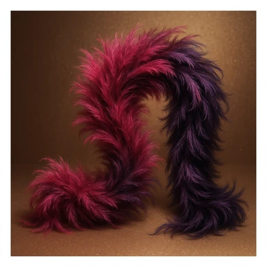 glamorous feather boa, slay object, soft and luxurious sticker