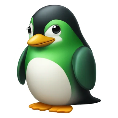 green pinguin sticker