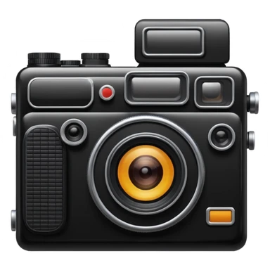 black camera from the 80's  sticker