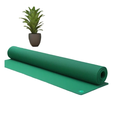 dark green yoga mat sticker