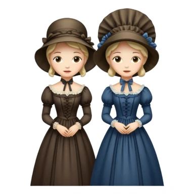Victorian ladies  sticker