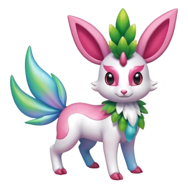 Shiny Exotic Sylveon-Shaymin-Meganium-Hybrid-Creature sticker