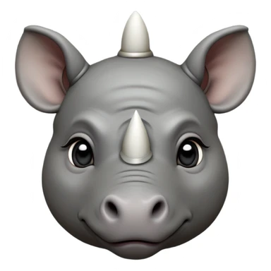 cinematic-noble-baby-rhinoceros-portrait-emoji,slate-grey-hide--poised-and-regal,-with-a-massive,-powerful-build-and-a-thick,-deep-set-soulful-piercing-eyes,-simplified-yet-sharp-and-sophisticated-features,-highly-detailed,-large-black-eyes, zoomed out showing shoulders sticker