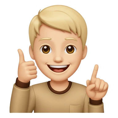 Laughing emoji while pointing  sticker