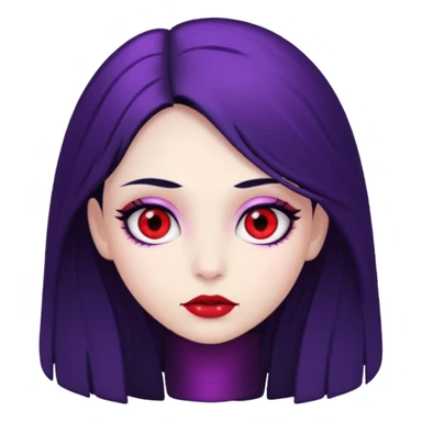 Démon fille violet sticker