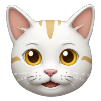 Um gato sentado feliz sticker