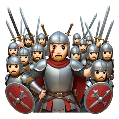 Batalla medieval sticker