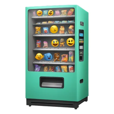 vending machine with toys sticker
